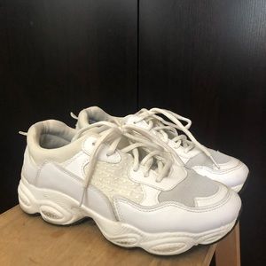 SOLD//Nasty Gal White Dad Shoes